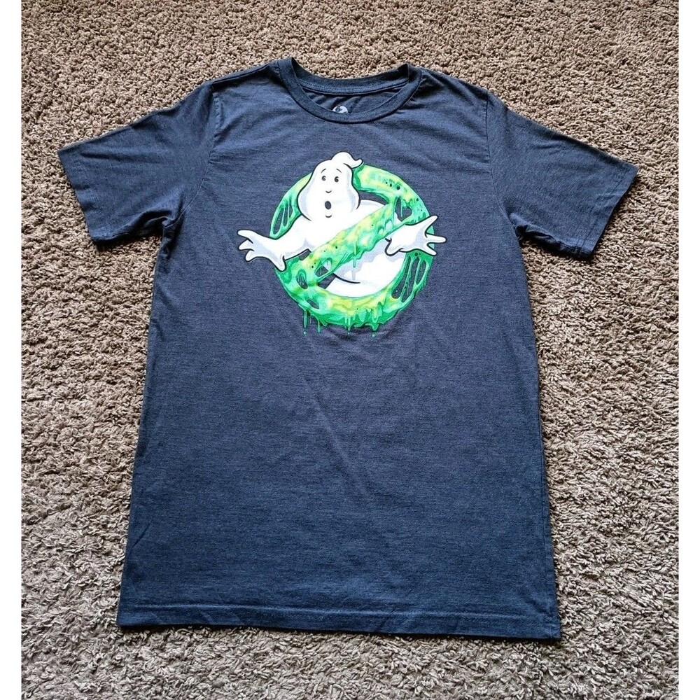 Ghostbusters Movie T-Shirt Boy's Size XL 80's Graphic Gray Shirt